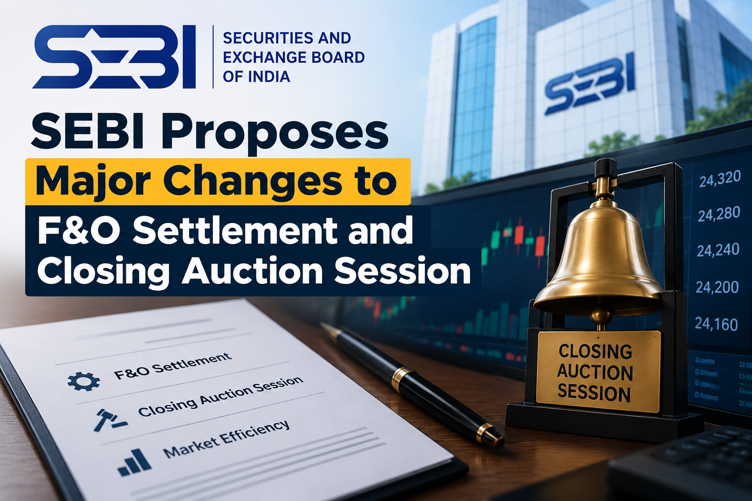 SEBI Proposes Major Changes to F&O Settlement and Closing Auction Session